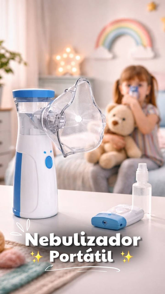 Portable Mesh Nebulizer – Handheld Cool Mist Inhaler for Kids & Adults