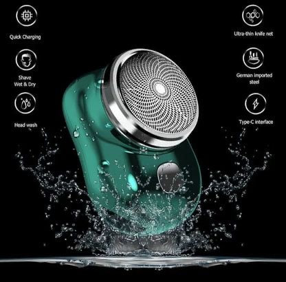 ⚡ Mini Portable Electric Shaver – Rechargeable Waterproof Pocket Razor for Men & Women ⚡